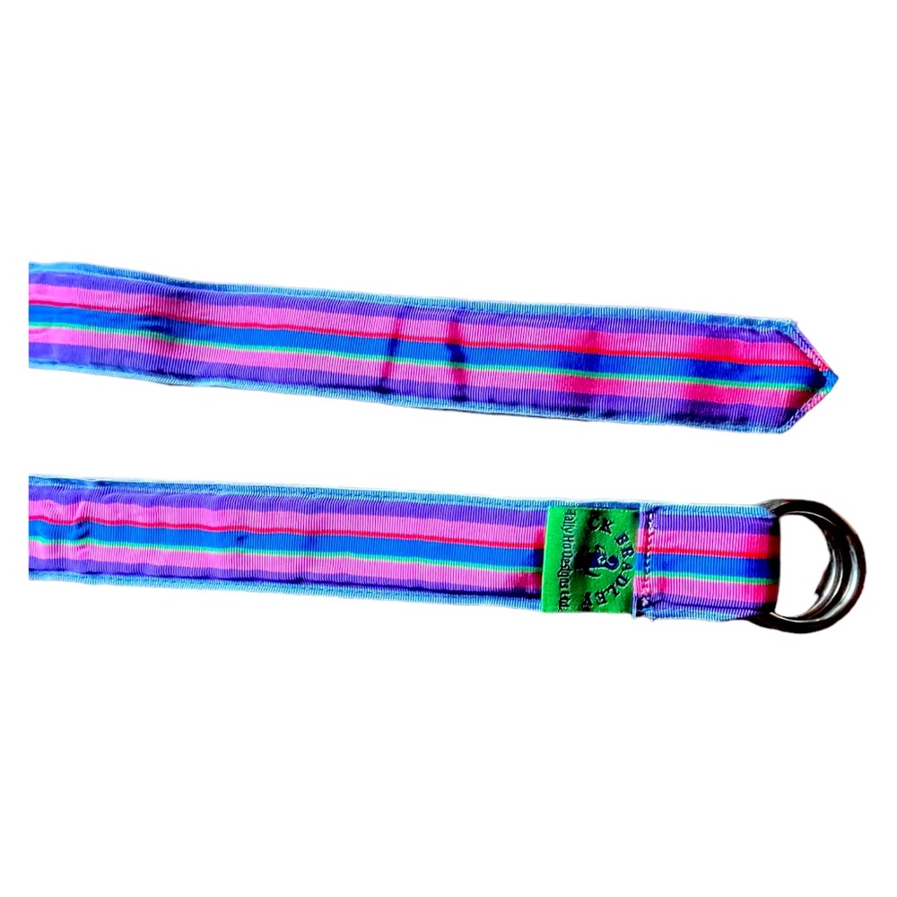 Ck Bradley colorful striped belt size L